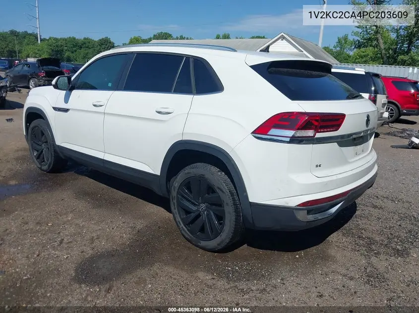 2023 Volkswagen Atlas Cross Sport 2.0T Se W/Technology VIN: 1V2KC2CA4PC203609 Lot: 45363098
