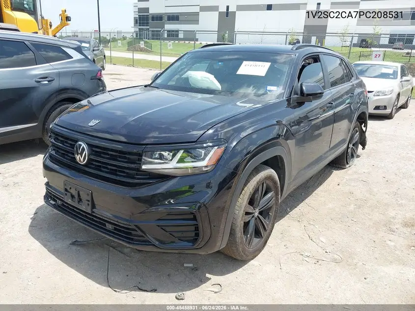 2023 Volkswagen Atlas Cross Sport 2.0T Sel R-Line Black VIN: 1V2SC2CA7PC208531 Lot: 45458931