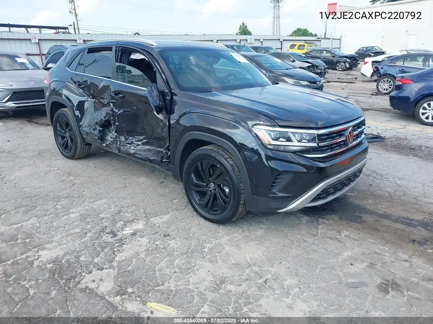 2023 Volkswagen Atlas Cross Sport 3.6L V6 Se W/Technology VIN: 1V2JE2CAXPC220792 Lot: 45540089
