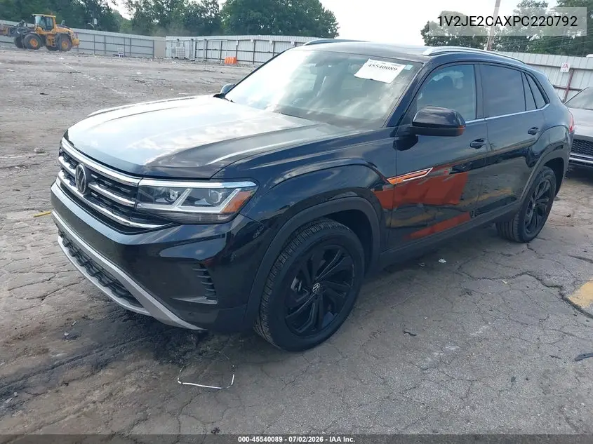 2023 Volkswagen Atlas Cross Sport 3.6L V6 Se W/Technology VIN: 1V2JE2CAXPC220792 Lot: 45540089