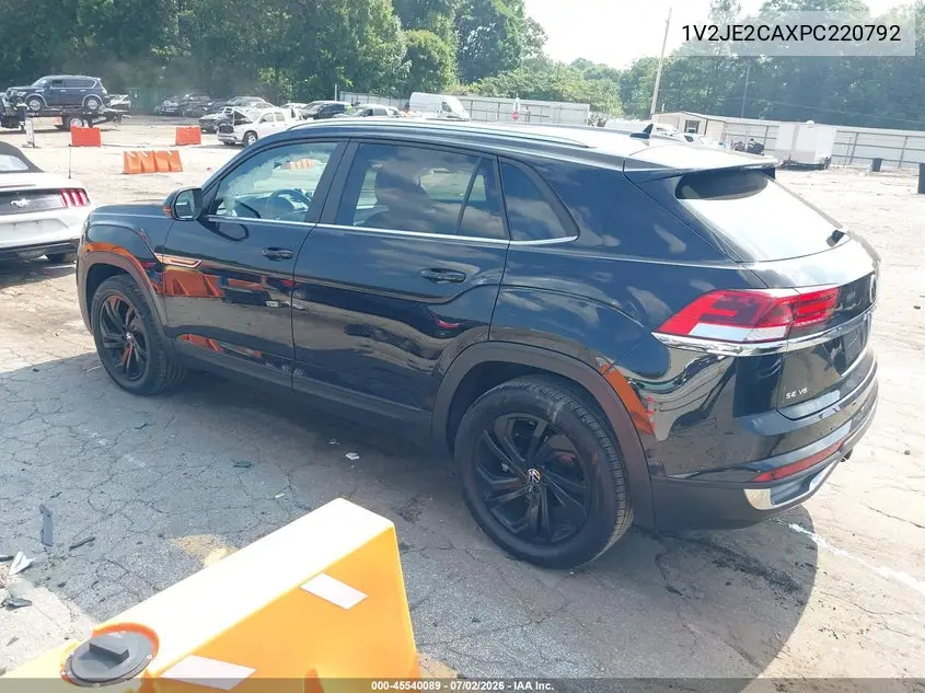 2023 Volkswagen Atlas Cross Sport 3.6L V6 Se W/Technology VIN: 1V2JE2CAXPC220792 Lot: 45540089