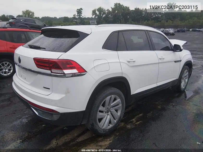 2023 Volkswagen Atlas Cross Sport 2.0T Se W/Technology VIN: 1V2KC2CA1PC203115 Lot: 45679674