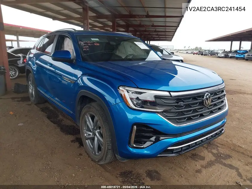 2024 Volkswagen Atlas Cross Sport 2.0T Sel R-Line VIN: 1V2AE2CA3RC241454 Lot: 45018721