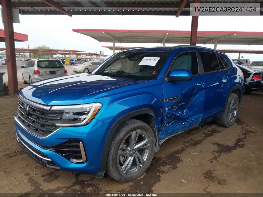 2024 Volkswagen Atlas Cross Sport 2.0T Sel R-Line VIN: 1V2AE2CA3RC241454 Lot: 45018721