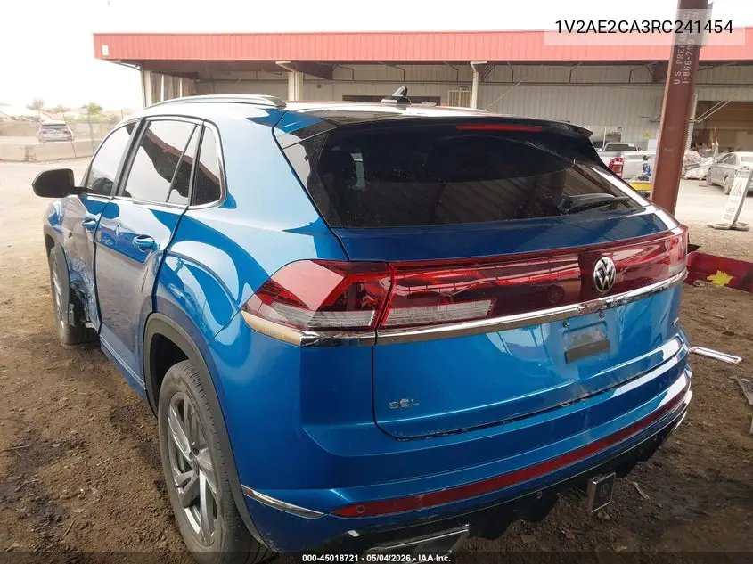 2024 Volkswagen Atlas Cross Sport 2.0T Sel R-Line VIN: 1V2AE2CA3RC241454 Lot: 45018721