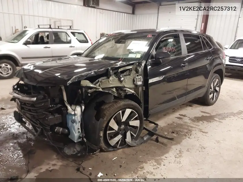 2024 Volkswagen Atlas Cross Sport 2.0T Se W/Technology VIN: 1V2KE2CA2RC257312 Lot: 45051535