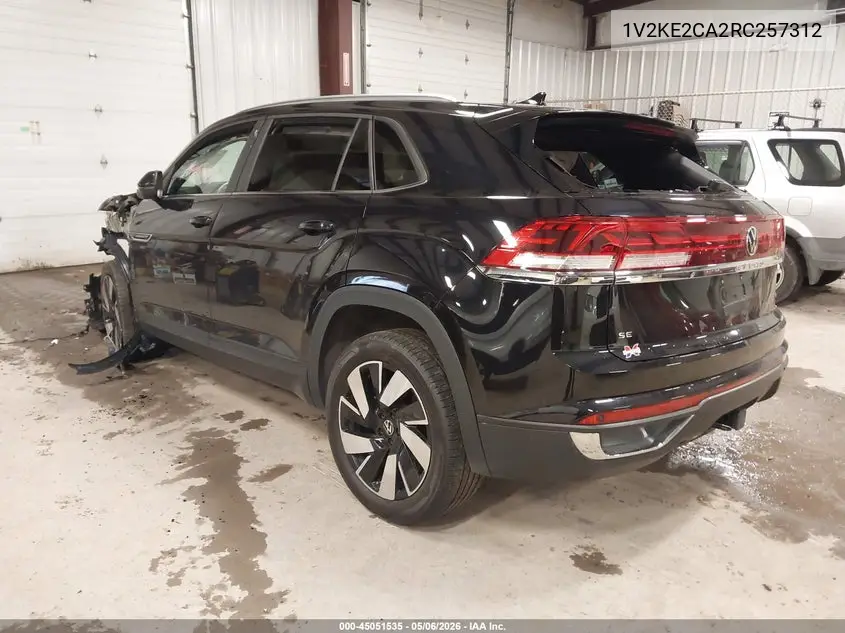 2024 Volkswagen Atlas Cross Sport 2.0T Se W/Technology VIN: 1V2KE2CA2RC257312 Lot: 45051535