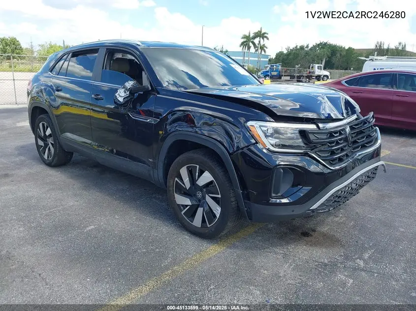 2024 Volkswagen Atlas Cross Sport 2.0T Se W/Technology VIN: 1V2WE2CA2RC246280 Lot: 45133599