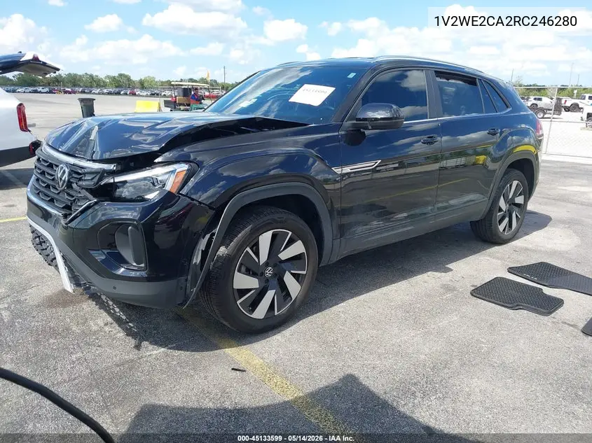 2024 Volkswagen Atlas Cross Sport 2.0T Se W/Technology VIN: 1V2WE2CA2RC246280 Lot: 45133599