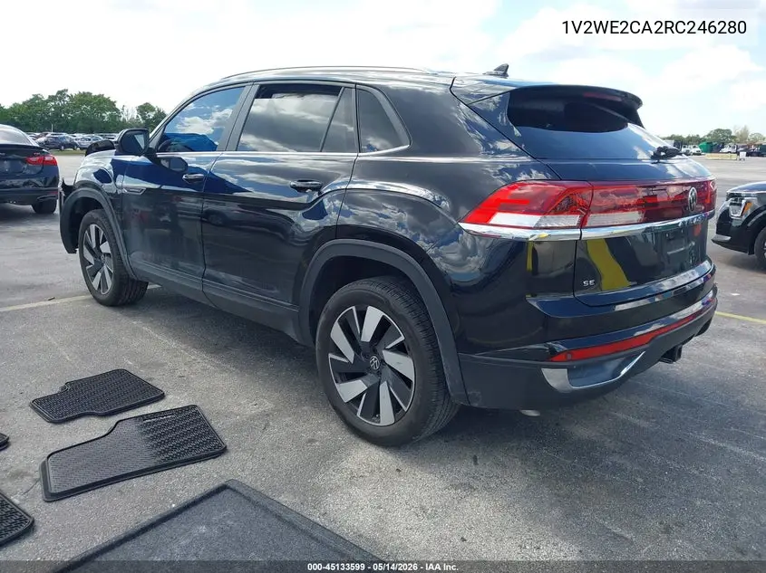2024 Volkswagen Atlas Cross Sport 2.0T Se W/Technology VIN: 1V2WE2CA2RC246280 Lot: 45133599