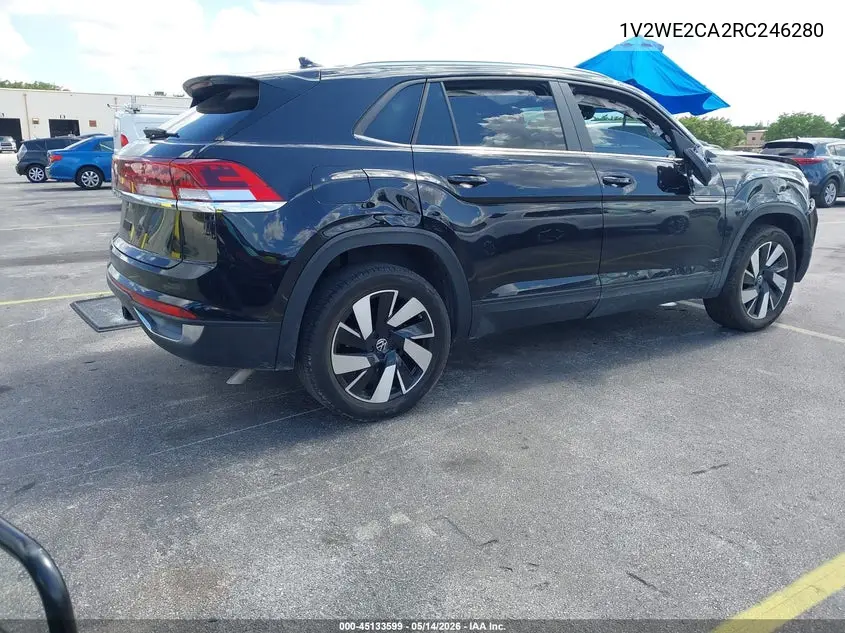 2024 Volkswagen Atlas Cross Sport 2.0T Se W/Technology VIN: 1V2WE2CA2RC246280 Lot: 45133599