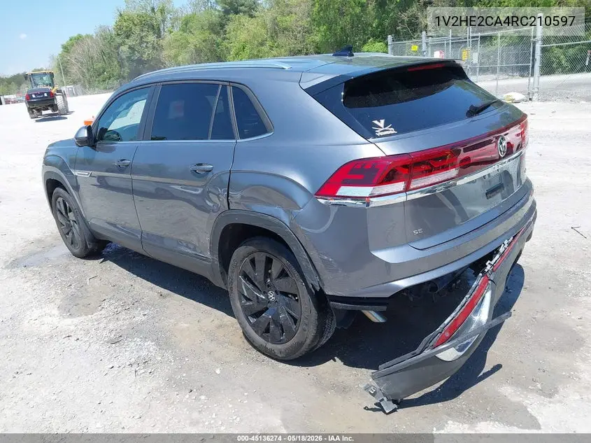 2024 Volkswagen Atlas Cross Sport 2.0T Se W/Technology VIN: 1V2HE2CA4RC210597 Lot: 45136274