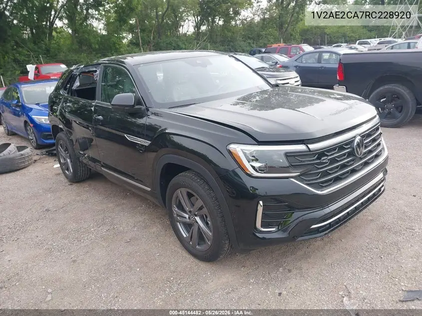 2024 Volkswagen Atlas Cross Sport 2.0T Sel R-Line VIN: 1V2AE2CA7RC228920 Lot: 45144482