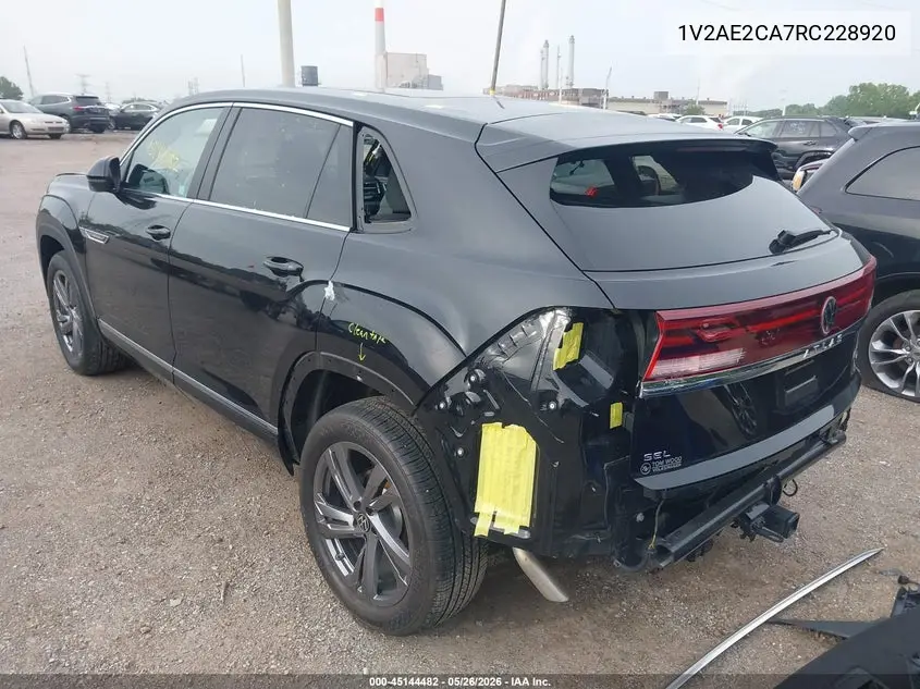 2024 Volkswagen Atlas Cross Sport 2.0T Sel R-Line VIN: 1V2AE2CA7RC228920 Lot: 45144482