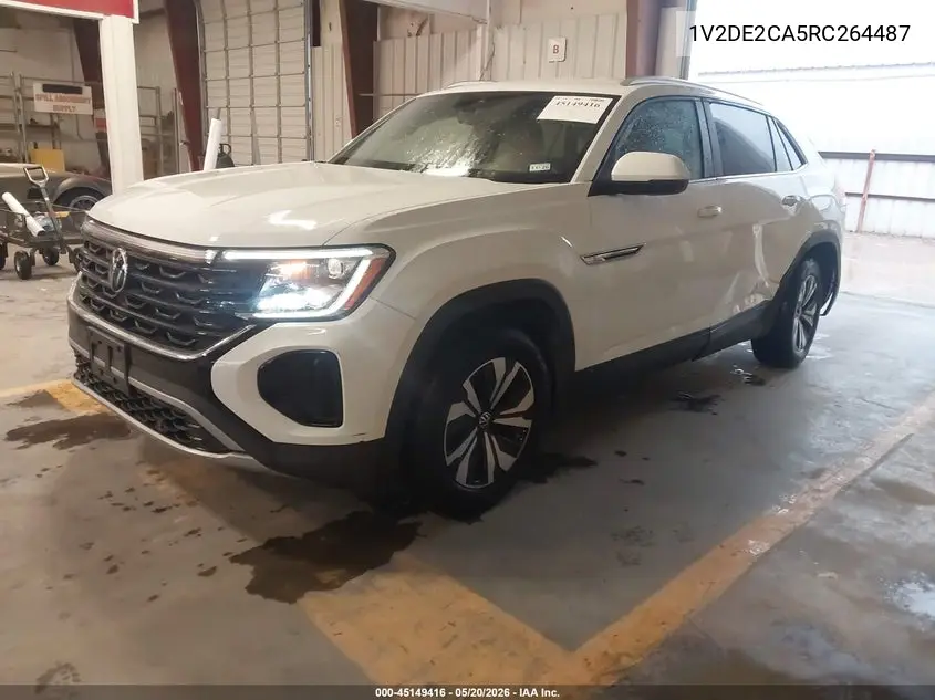 2024 Volkswagen Atlas Cross Sport 2.0T Se VIN: 1V2DE2CA5RC264487 Lot: 45149416