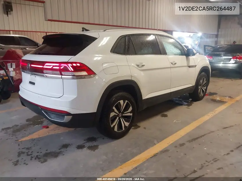 2024 Volkswagen Atlas Cross Sport 2.0T Se VIN: 1V2DE2CA5RC264487 Lot: 45149416