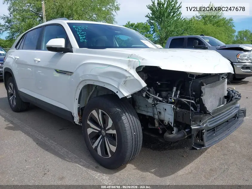 2024 Volkswagen Atlas Cross Sport 2.0T Se VIN: 1V2LE2CAXRC247678 Lot: 45166766