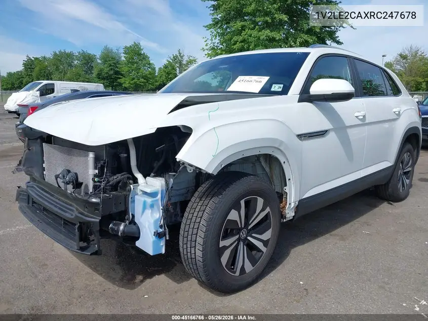 2024 Volkswagen Atlas Cross Sport 2.0T Se VIN: 1V2LE2CAXRC247678 Lot: 45166766