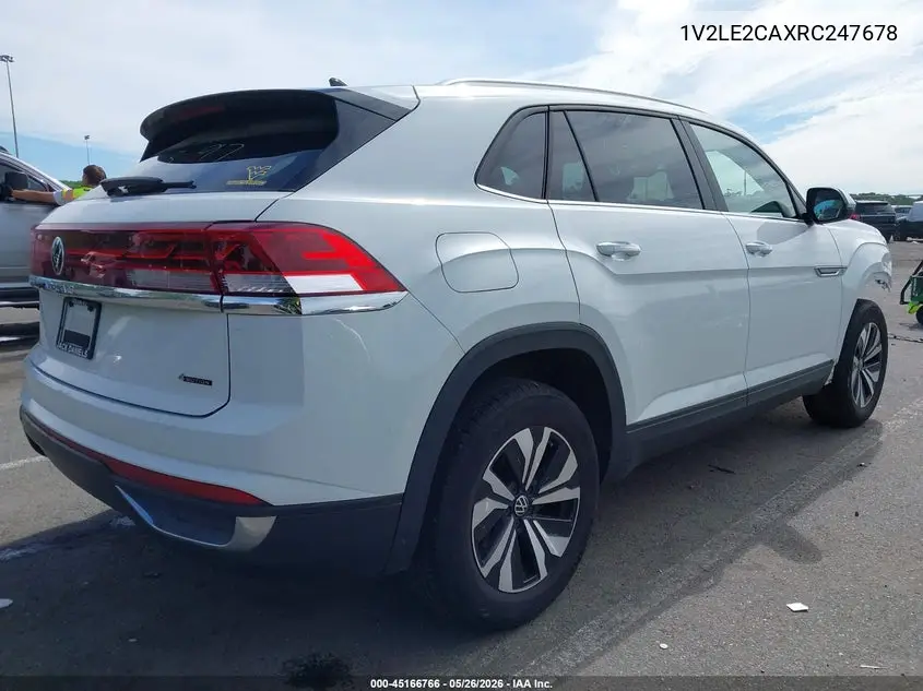 2024 Volkswagen Atlas Cross Sport 2.0T Se VIN: 1V2LE2CAXRC247678 Lot: 45166766