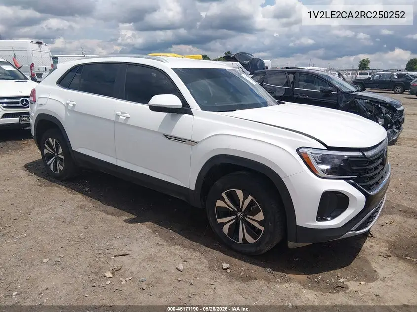 2024 Volkswagen Atlas Cross Sport 2.0T Se VIN: 1V2LE2CA2RC250252 Lot: 45177190