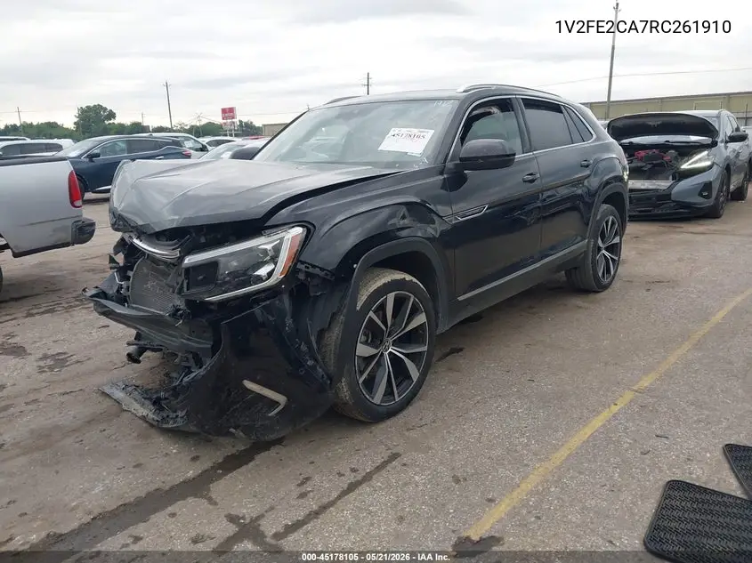 2024 Volkswagen Atlas Cross Sport 2.0T Sel Premium R-Line VIN: 1V2FE2CA7RC261910 Lot: 45178105