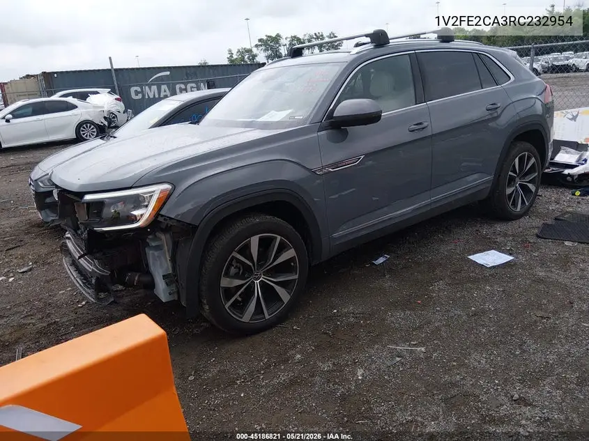 2024 Volkswagen Atlas Cross Sport 2.0T Sel Premium R-Line VIN: 1V2FE2CA3RC232954 Lot: 45186821