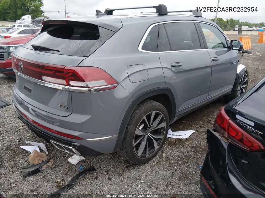 2024 Volkswagen Atlas Cross Sport 2.0T Sel Premium R-Line VIN: 1V2FE2CA3RC232954 Lot: 45186821