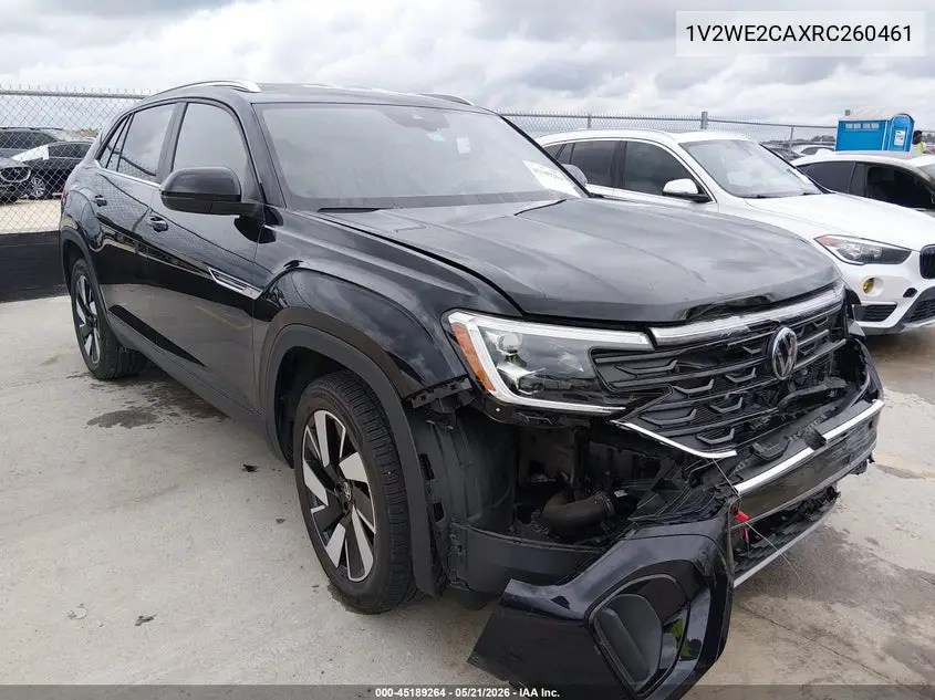 2024 Volkswagen Atlas Cross Sport 2.0T Se W/Technology VIN: 1V2WE2CAXRC260461 Lot: 45189264