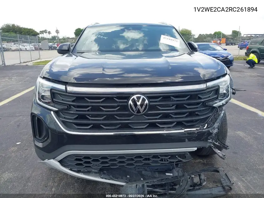 2024 Volkswagen Atlas Cross Sport 2.0T Se W/Technology VIN: 1V2WE2CA2RC261894 Lot: 45218973