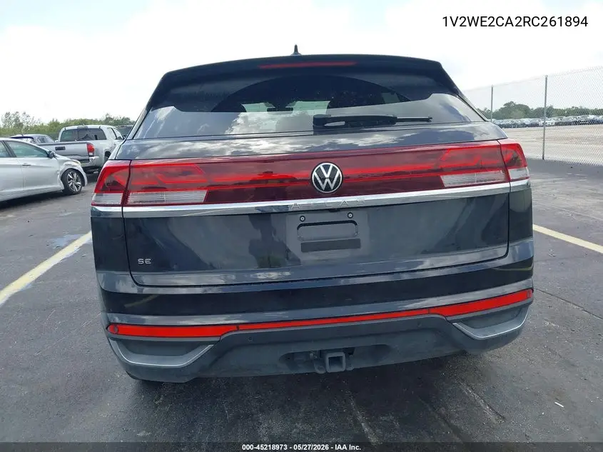 2024 Volkswagen Atlas Cross Sport 2.0T Se W/Technology VIN: 1V2WE2CA2RC261894 Lot: 45218973