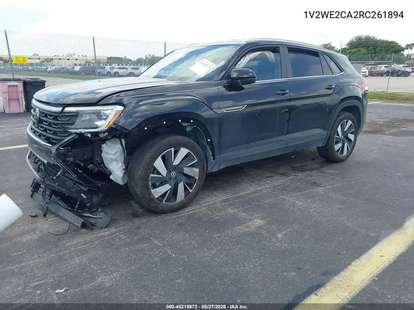 2024 Volkswagen Atlas Cross Sport 2.0T Se W/Technology VIN: 1V2WE2CA2RC261894 Lot: 45218973