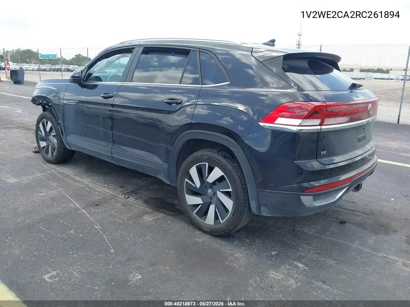2024 Volkswagen Atlas Cross Sport 2.0T Se W/Technology VIN: 1V2WE2CA2RC261894 Lot: 45218973