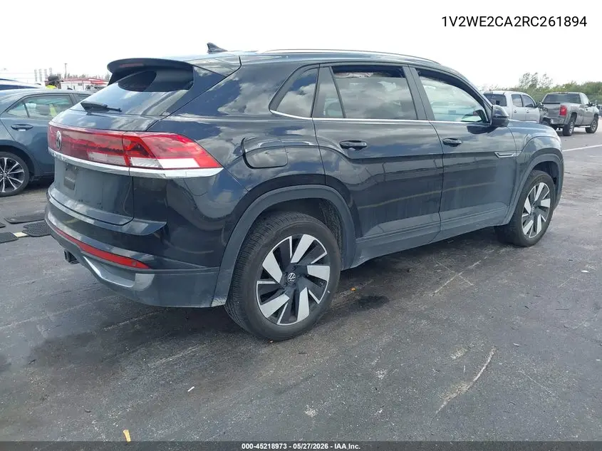 2024 Volkswagen Atlas Cross Sport 2.0T Se W/Technology VIN: 1V2WE2CA2RC261894 Lot: 45218973
