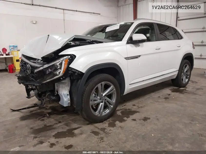 2024 Volkswagen Atlas Cross Sport 2.0T Sel R-Line VIN: 1V2AE2CA6RC264629 Lot: 45219971