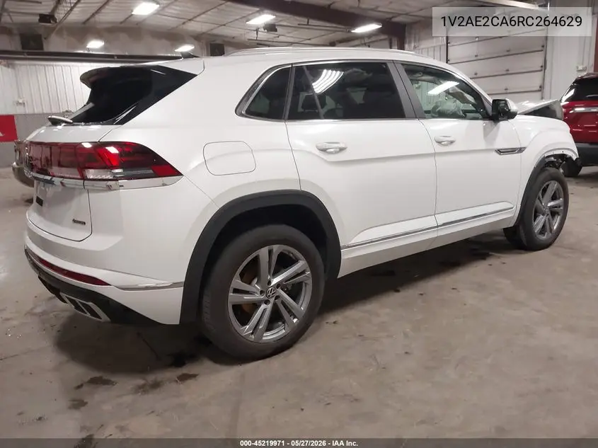 2024 Volkswagen Atlas Cross Sport 2.0T Sel R-Line VIN: 1V2AE2CA6RC264629 Lot: 45219971