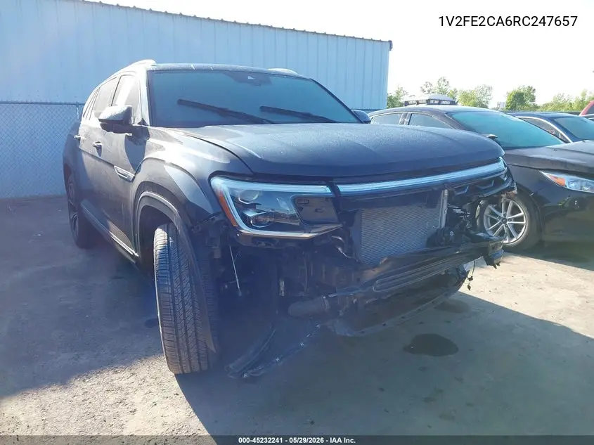 2024 Volkswagen Atlas Cross Sport 2.0T Sel Premium R-Line VIN: 1V2FE2CA6RC247657 Lot: 45232241