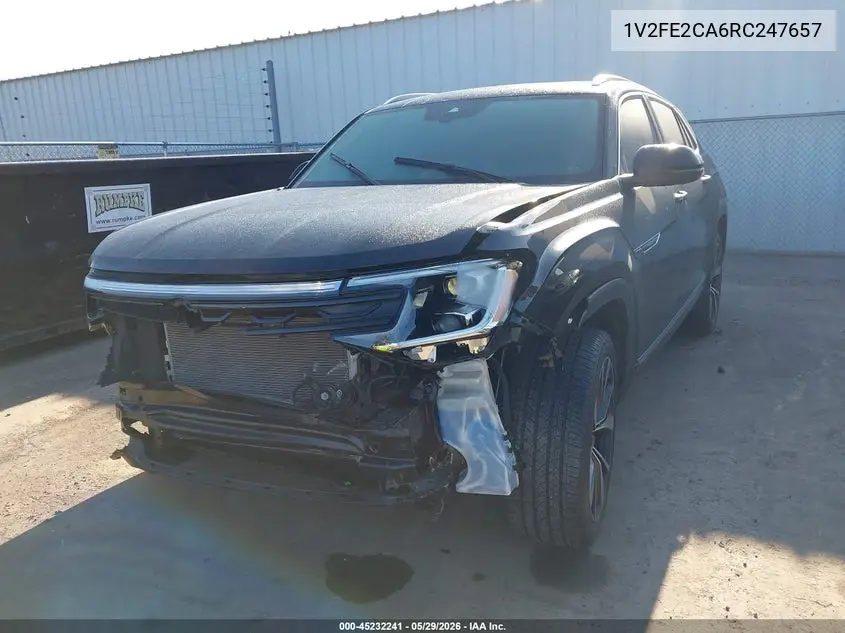 2024 Volkswagen Atlas Cross Sport 2.0T Sel Premium R-Line VIN: 1V2FE2CA6RC247657 Lot: 45232241