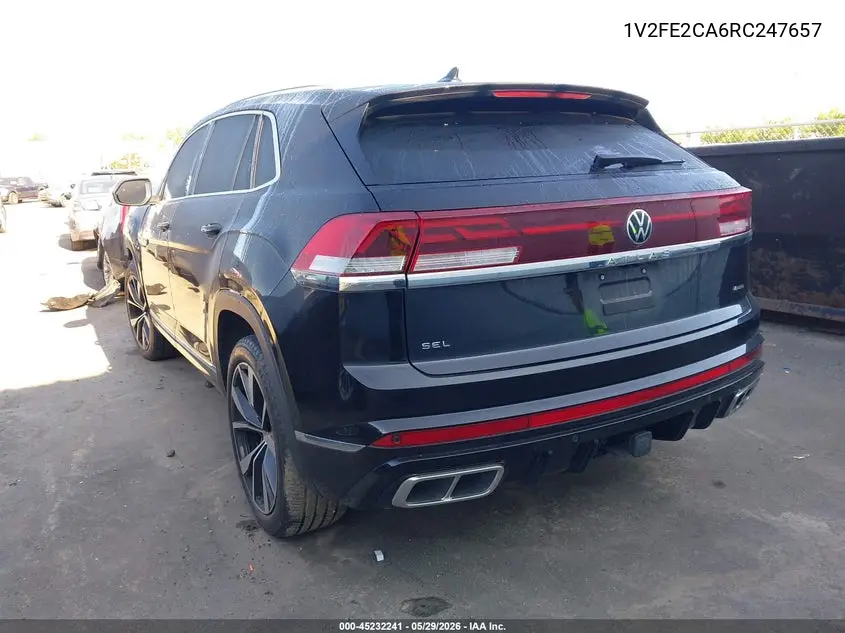 2024 Volkswagen Atlas Cross Sport 2.0T Sel Premium R-Line VIN: 1V2FE2CA6RC247657 Lot: 45232241