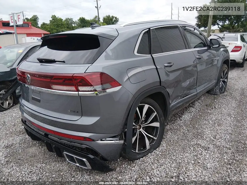 2024 Volkswagen Atlas Cross Sport 2.0T Sel Premium R-Line VIN: 1V2FE2CA2RC239118 Lot: 45241092