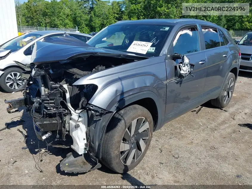2024 Volkswagen Atlas Cross Sport 2.0T Se W/Technology VIN: 1V2HE2CA0RC224996 Lot: 45264262