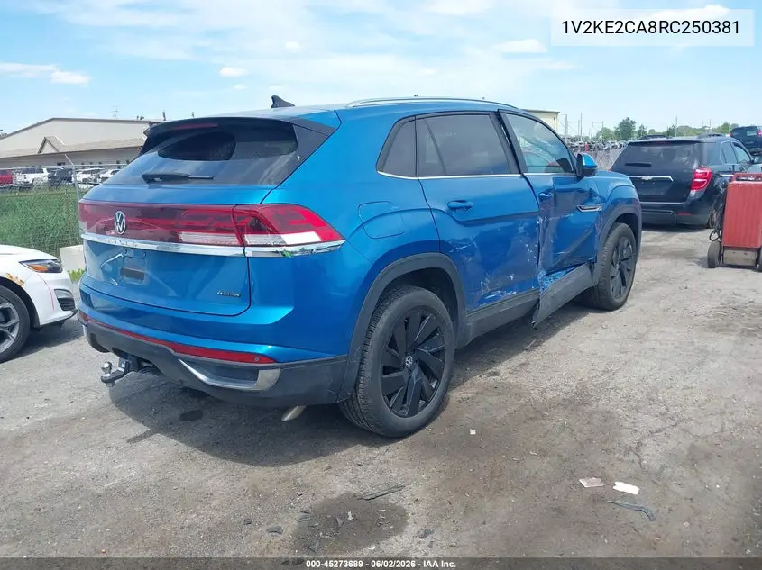 2024 Volkswagen Atlas Cross Sport 2.0T Se W/Technology VIN: 1V2KE2CA8RC250381 Lot: 45273689