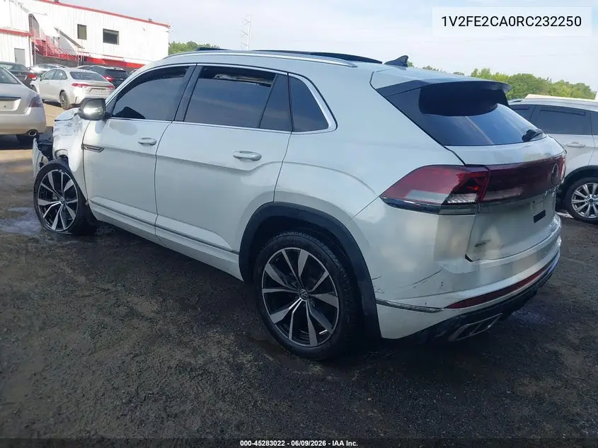 2024 Volkswagen Atlas Cross Sport 2.0T Sel Premium R-Line VIN: 1V2FE2CA0RC232250 Lot: 45283022