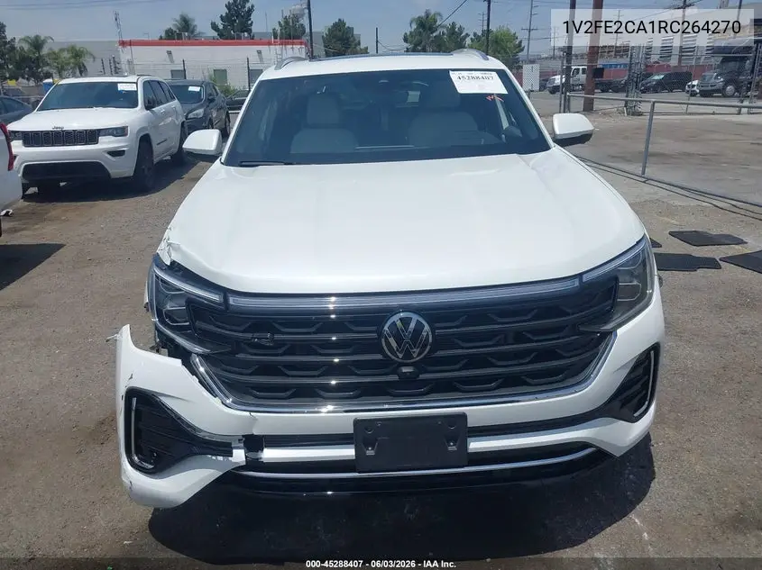 2024 Volkswagen Atlas Cross Sport 2.0T Sel Premium R-Line VIN: 1V2FE2CA1RC264270 Lot: 45288407