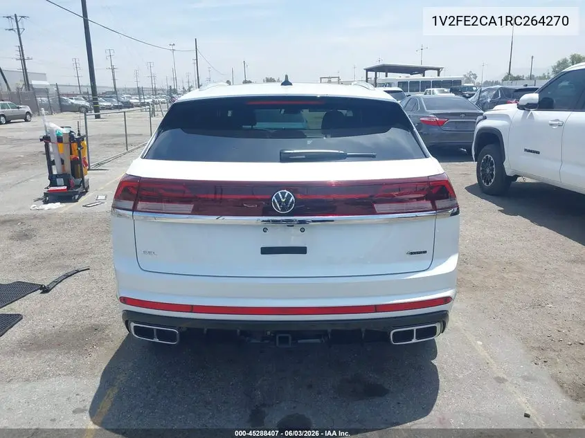 2024 Volkswagen Atlas Cross Sport 2.0T Sel Premium R-Line VIN: 1V2FE2CA1RC264270 Lot: 45288407