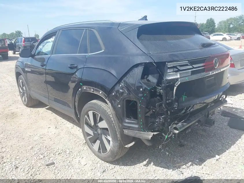 2024 Volkswagen Atlas Cross Sport 2.0T Se W/Technology VIN: 1V2KE2CA3RC222486 Lot: 45295550