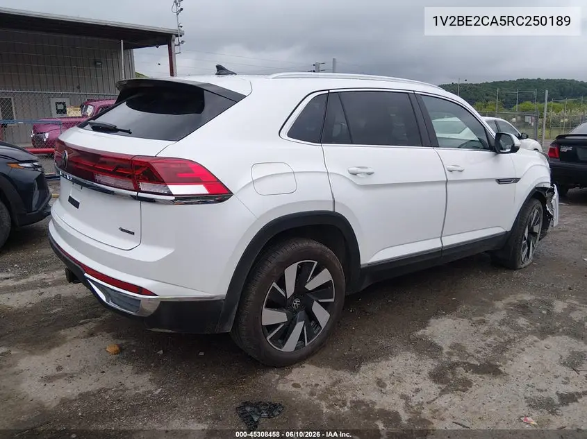 2024 Volkswagen Atlas Cross Sport 2.0T Sel VIN: 1V2BE2CA5RC250189 Lot: 45308458