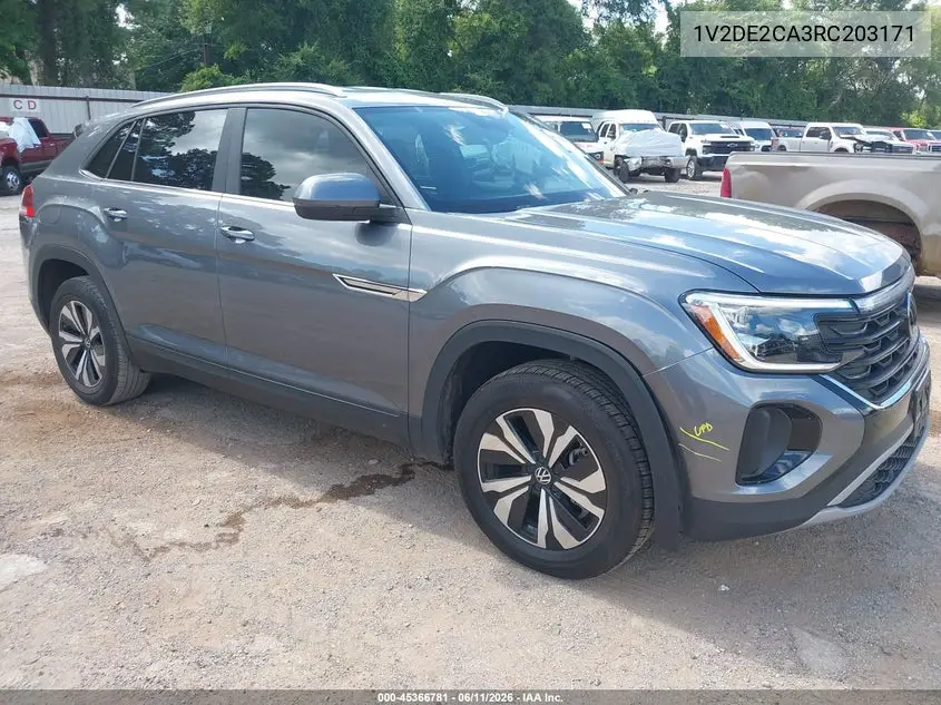 2024 Volkswagen Atlas Cross Sport 2.0T Se VIN: 1V2DE2CA3RC203171 Lot: 45366781