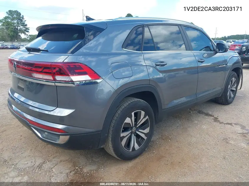 2024 Volkswagen Atlas Cross Sport 2.0T Se VIN: 1V2DE2CA3RC203171 Lot: 45366781