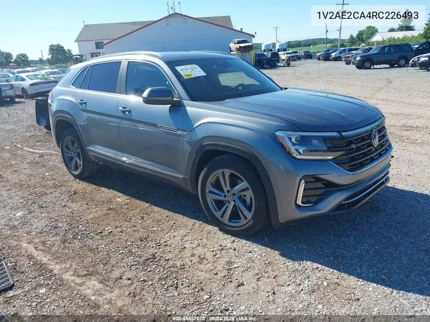 2024 Volkswagen Atlas Cross Sport 2.0T Sel R-Line VIN: 1V2AE2CA4RC226493 Lot: 45457070