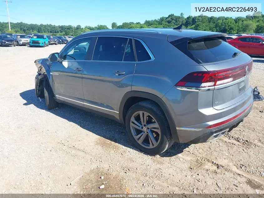 2024 Volkswagen Atlas Cross Sport 2.0T Sel R-Line VIN: 1V2AE2CA4RC226493 Lot: 45457070